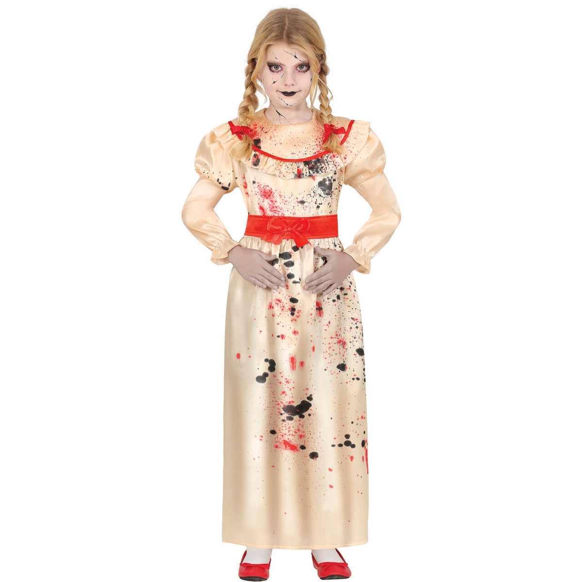 Op deze afbeelding zie je een Kostuums, van het merk Guirca. Duivelse Killer Pop Anna Bella Meisje Kostuum