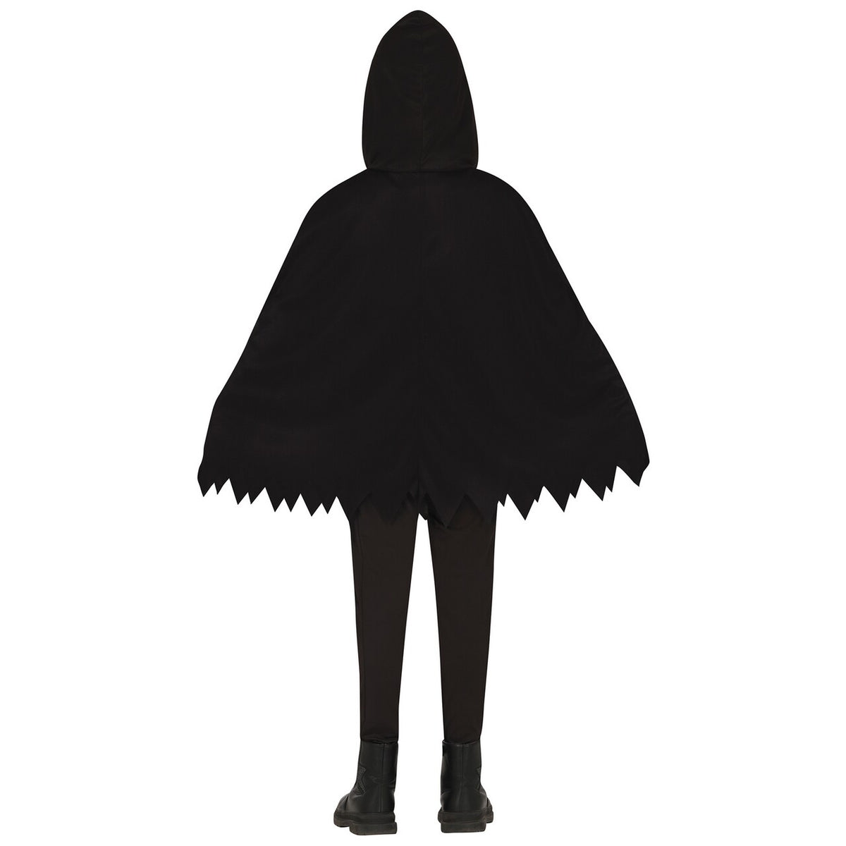 Op deze afbeelding zie je een Kostuums, van het merk Guirca. Creepy Skelet Poncho Kind Kostuum