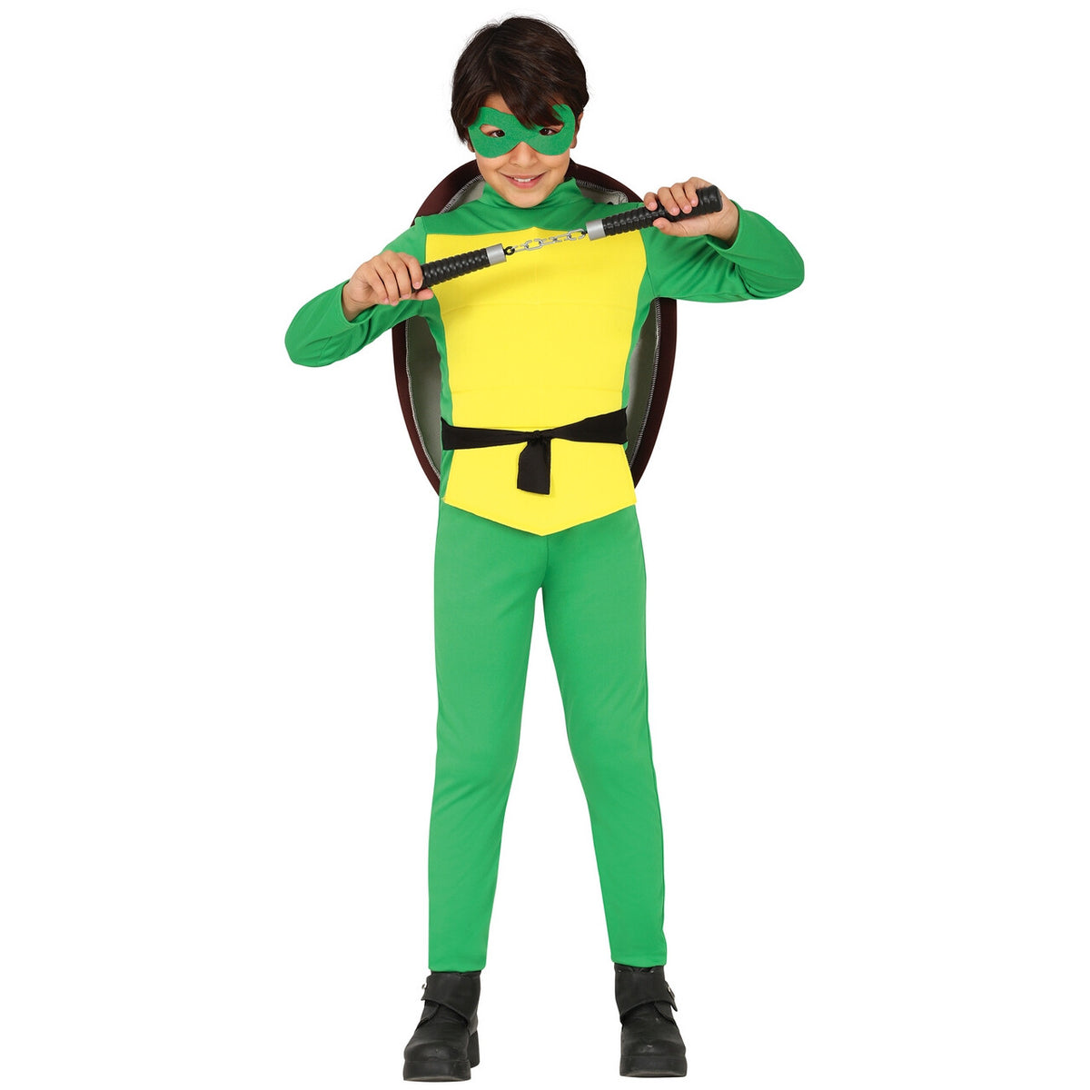 Op deze afbeelding zie je een Kostuums, van het merk Guirca. Ninja Turtle Kylian Kind Kostuum