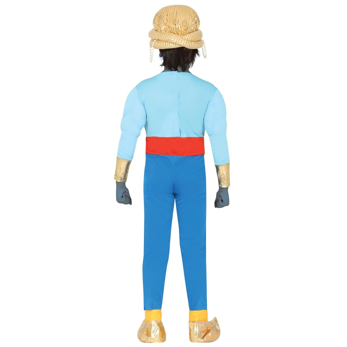 Op deze afbeelding zie je een Kostuums, van het merk Guirca. Blauwe Genie Uit De Lamp Kind Kostuum