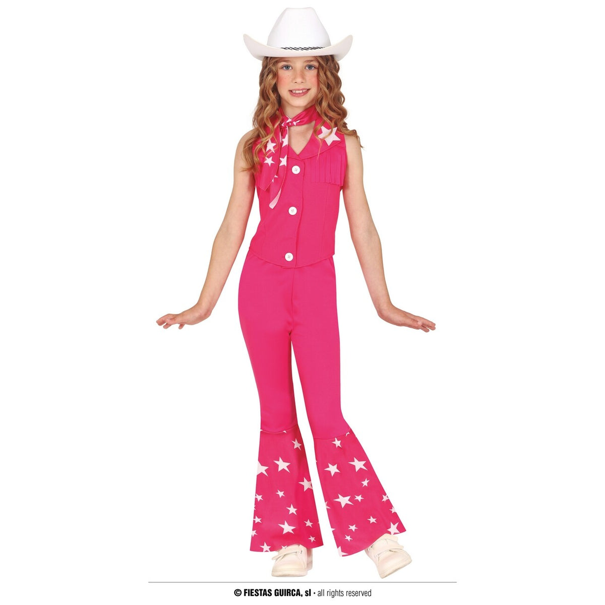 Op deze afbeelding zie je een Kostuums, van het merk Guirca. Country Star Taylor Pink Meisje Kostuum