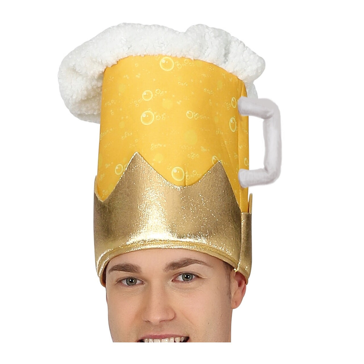 Op deze afbeelding zie je een Kostuums, van het merk Guirca. Bier Koning Gele Rakker Man Kostuum