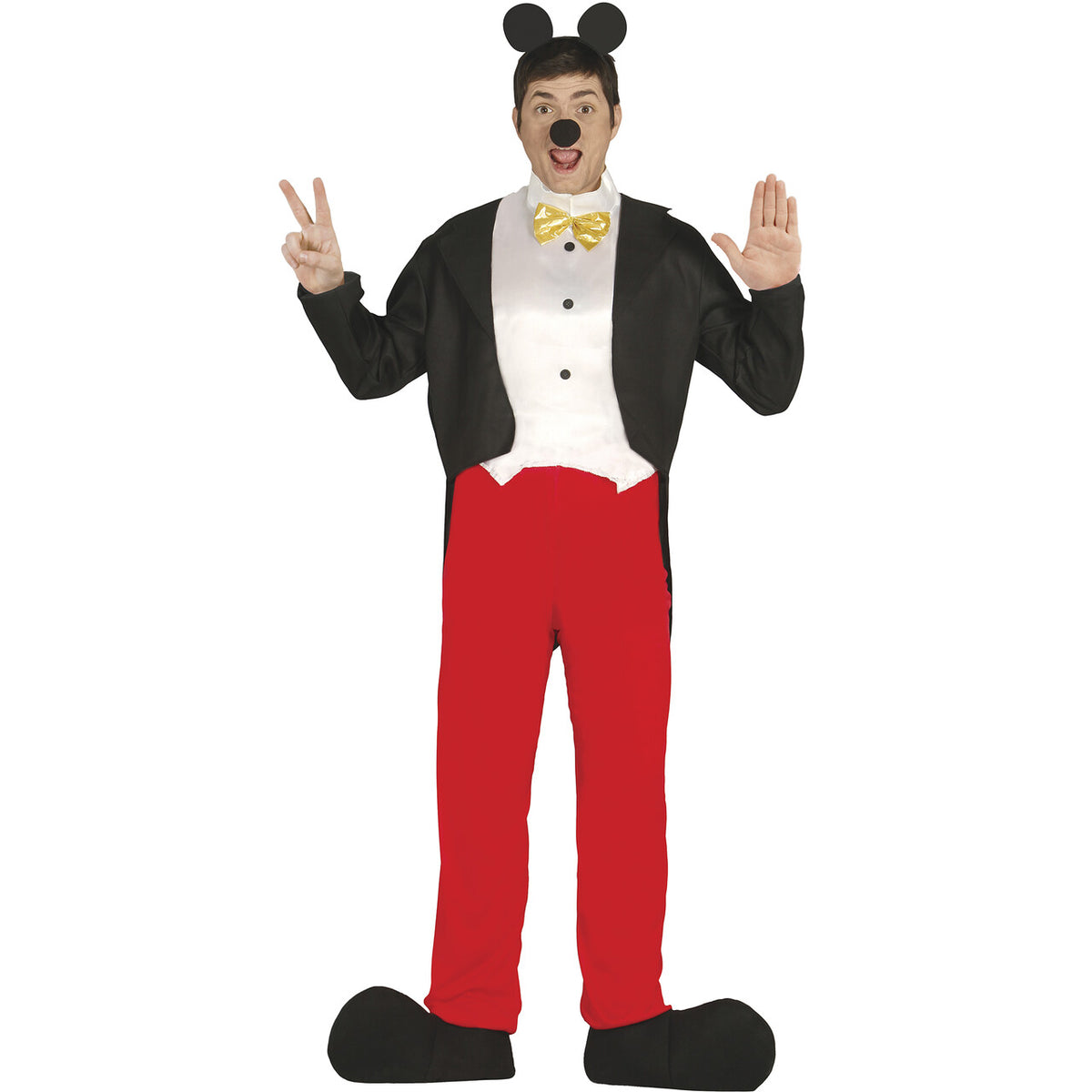 Op deze afbeelding zie je een Kostuums, van het merk Guirca. Mickey De Vrolijke Muis Man Kostuum