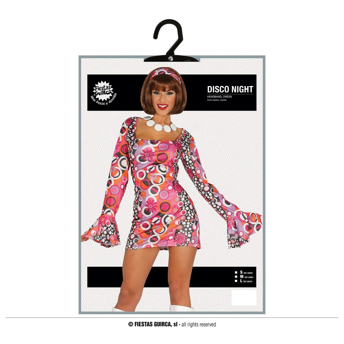 Op deze afbeelding zie je een Kostuums, van het merk Guirca. Bubbly Dolly Dance Vrouw Kostuum