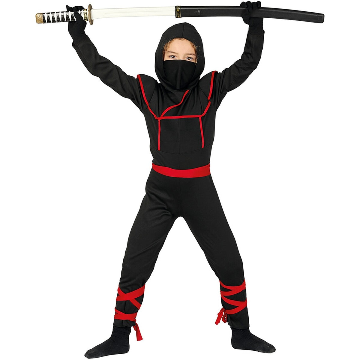 Op deze afbeelding zie je een Kostuums, van het merk Guirca. Chi Shinoby Ninja Kind Kostuum