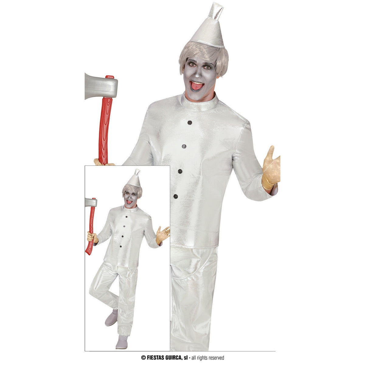 Op deze afbeelding zie je een Kostuums, van het merk Guirca. Blikken Robot Tinman Kostuum