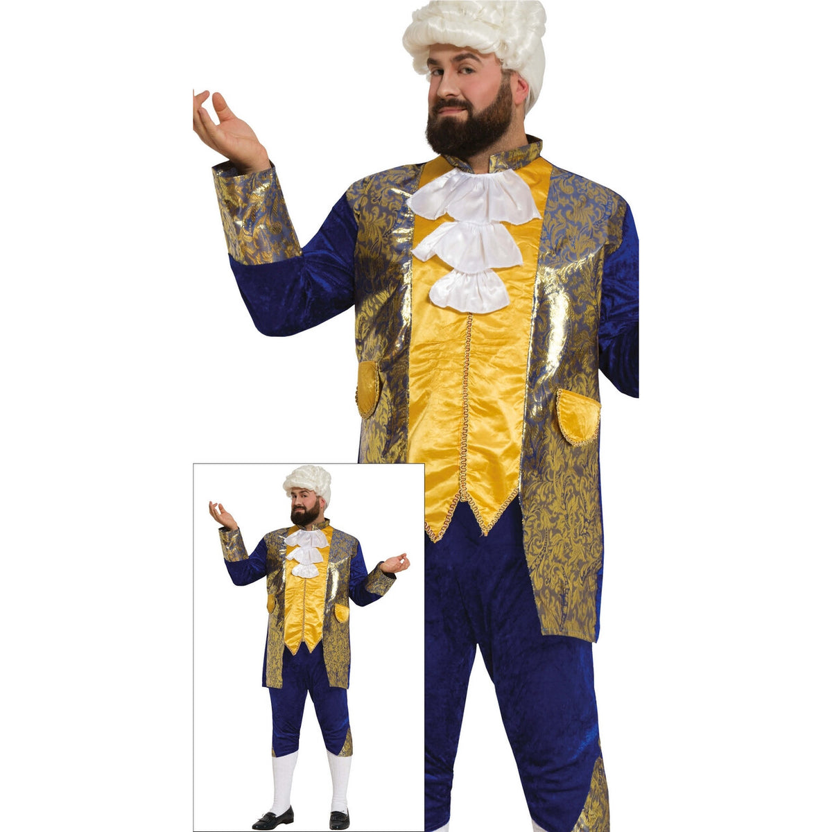 Op deze afbeelding zie je een Kostuums, van het merk Guirca. Markies Koenraad Wijsheid Man Kostuum