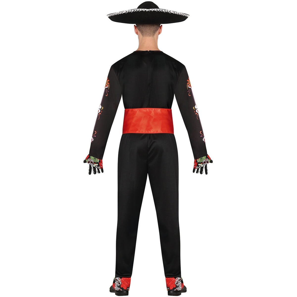 Op deze afbeelding zie je een Kostuums, van het merk Guirca. Langst Spelende Mariachi Bandlid Man Kostuum
