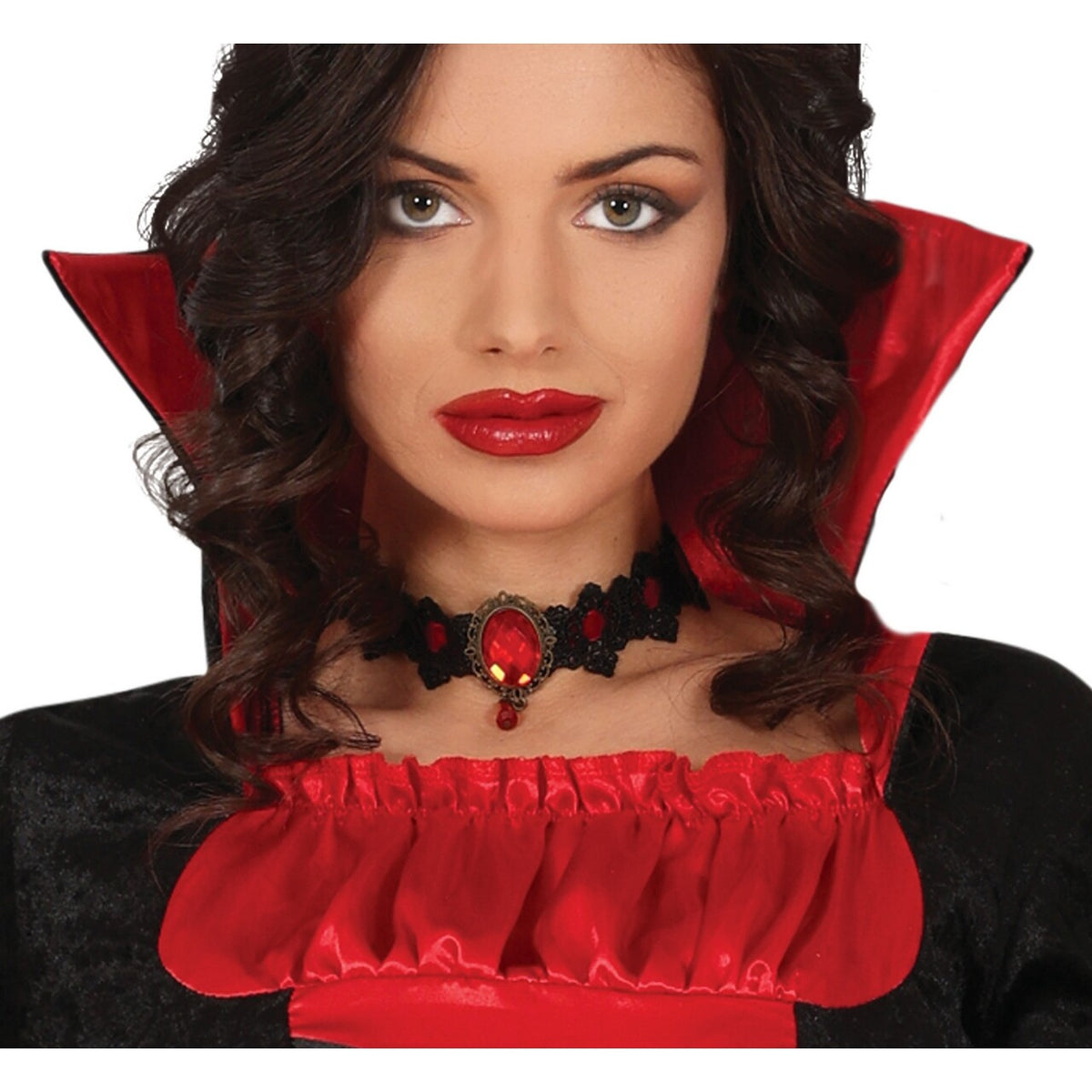 Op deze afbeelding zie je een Kostuums, van het merk Guirca. Dorstige Vampirina Vanity Vrouw Kostuum