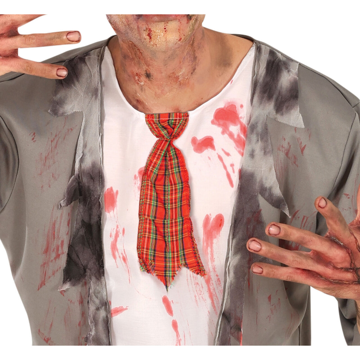 Op deze afbeelding zie je een Kostuums, van het merk Guirca. Gebeten Door Een Zombie Man Kostuum