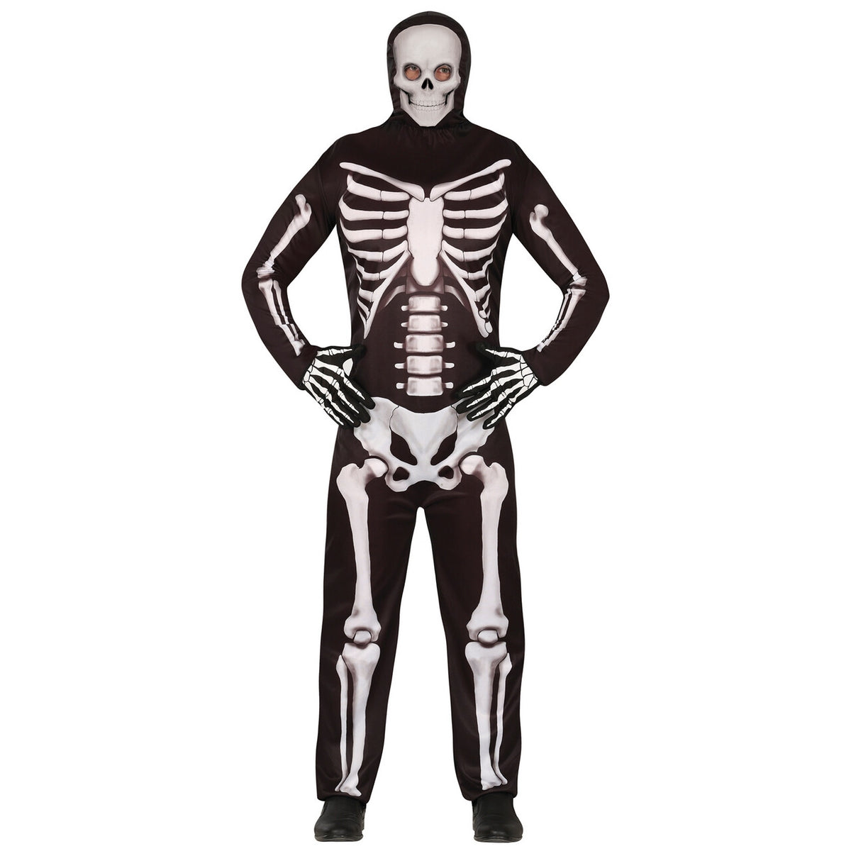 Op deze afbeelding zie je een Kostuums, van het merk Guirca. Walking Talking Bones Man Kostuum