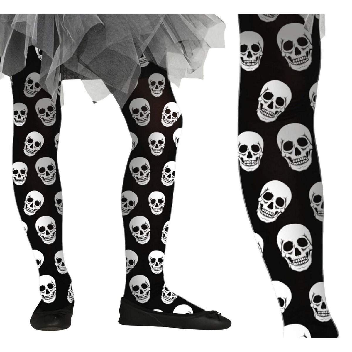 Op deze afbeelding zie je een Accessoires, van het merk Guirca. Halloween Skelet Panty Kind