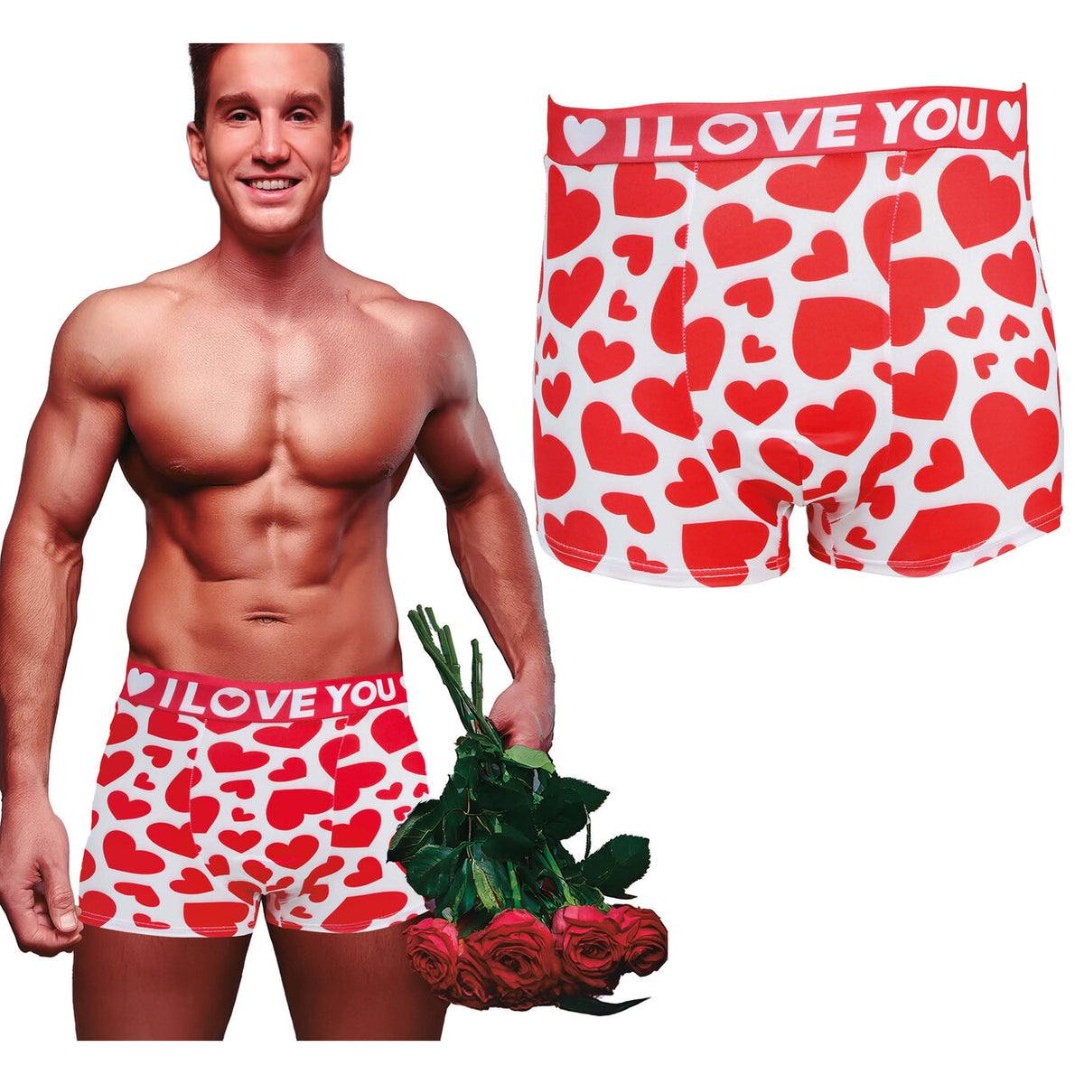 Op deze afbeelding zie je een Kostuums, van het merk Guirca. Hart Op De Juiste Plek Boxershort Man