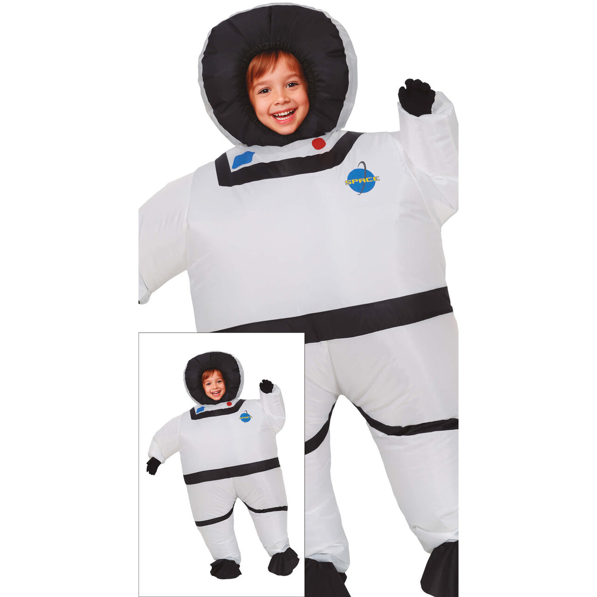 Op deze afbeelding zie je een Kostuums, van het merk Guirca. Zwevend Naar De Maan Astronaut Kind Kostuum