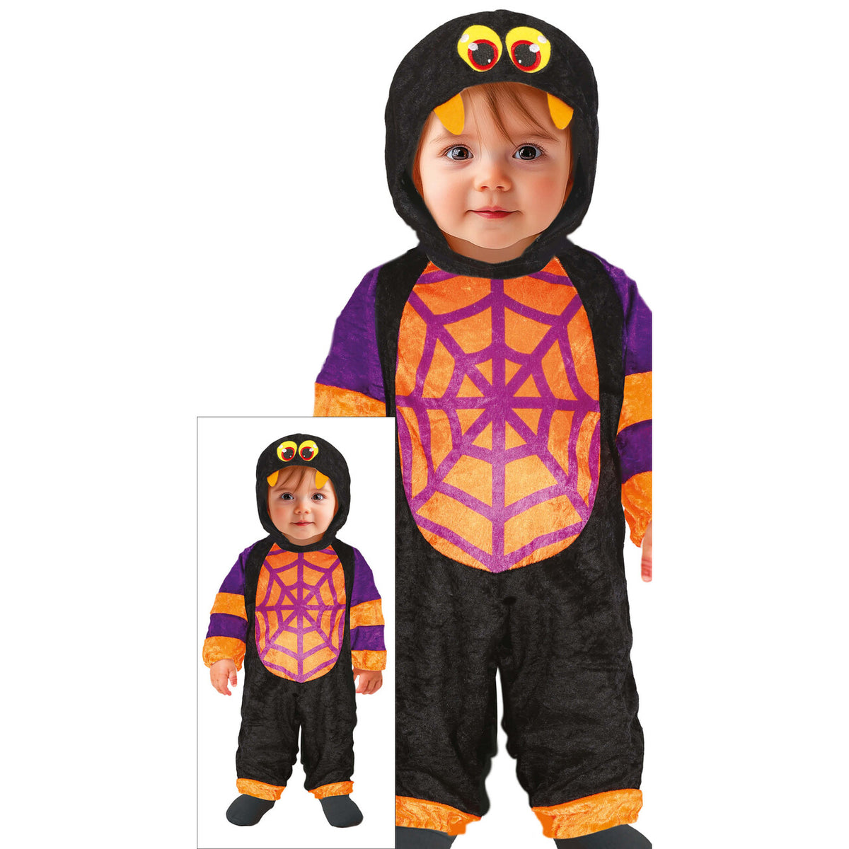 Op deze afbeelding zie je een Kostuums, van het merk Guirca. Itsy Bitsy Spider Kind Kostuum