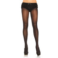 Collant Semi-Transparent Noir Grande Taille