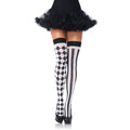 Bas Arlequin Noir Et Blanc