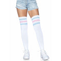 Chaussettes Hautes Rose Et Bleu