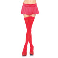 Bas-Chaussettes Hautes En Nylon Rouge
