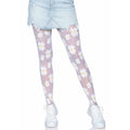 Collants Fleurs Marguerite Blanches