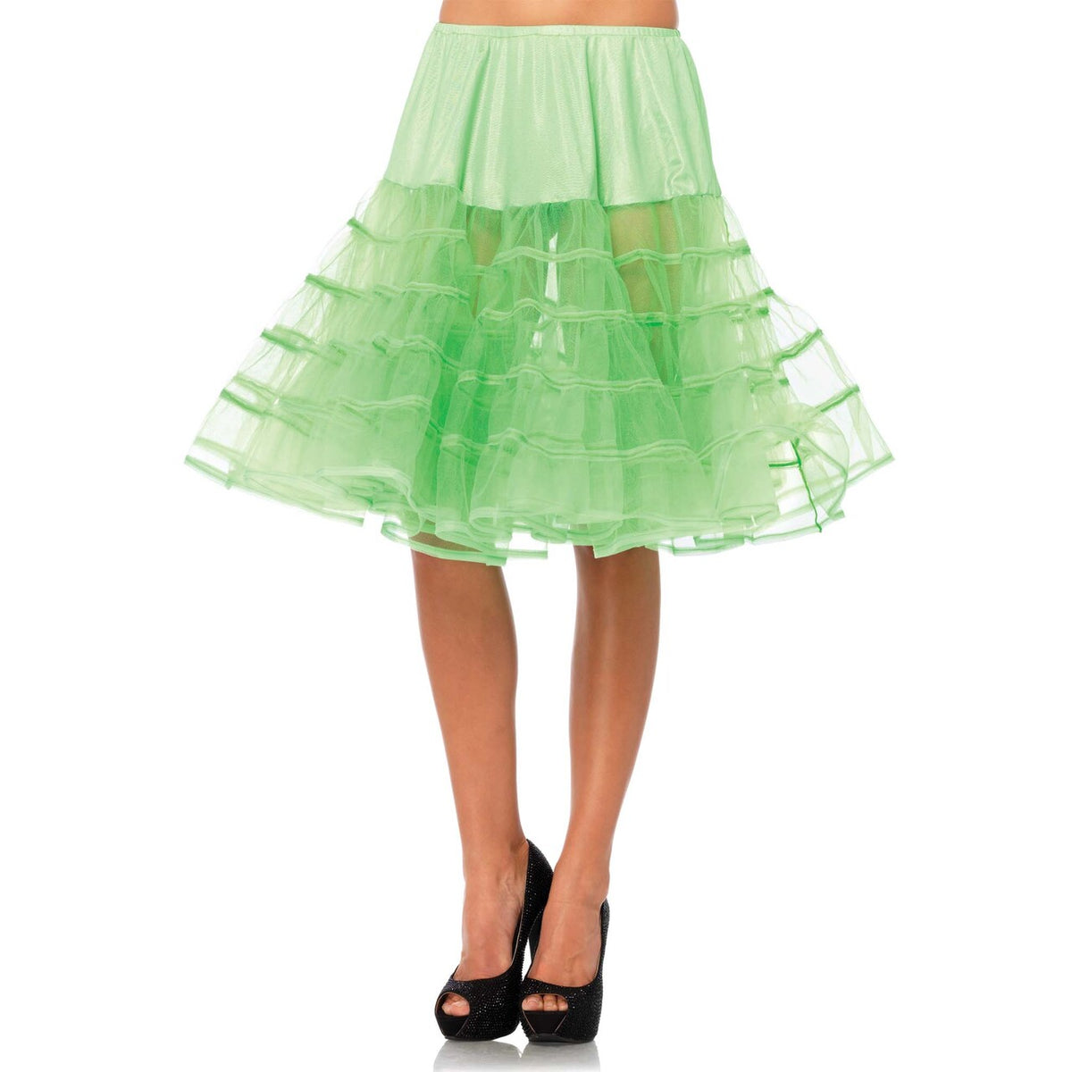 Op deze afbeelding zie je een Accessoires, van het merk Leg Avenue. Medium Lange Petticoat Groen