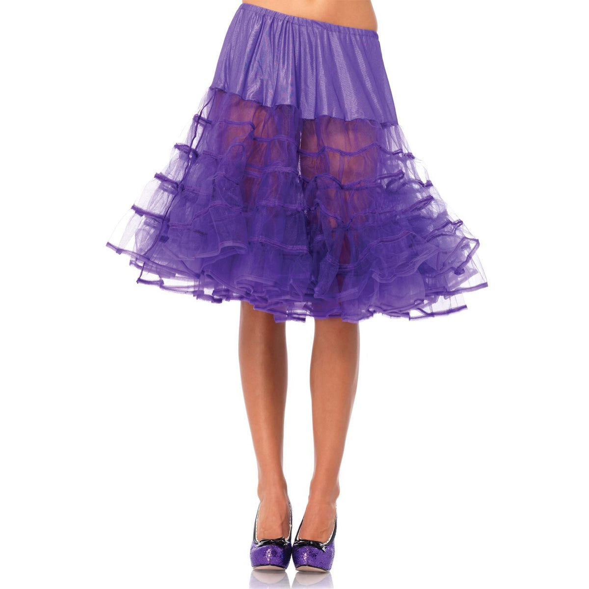 Op deze afbeelding zie je een Accessoires, van het merk Leg Avenue. Medium Lange Petticoat Paars