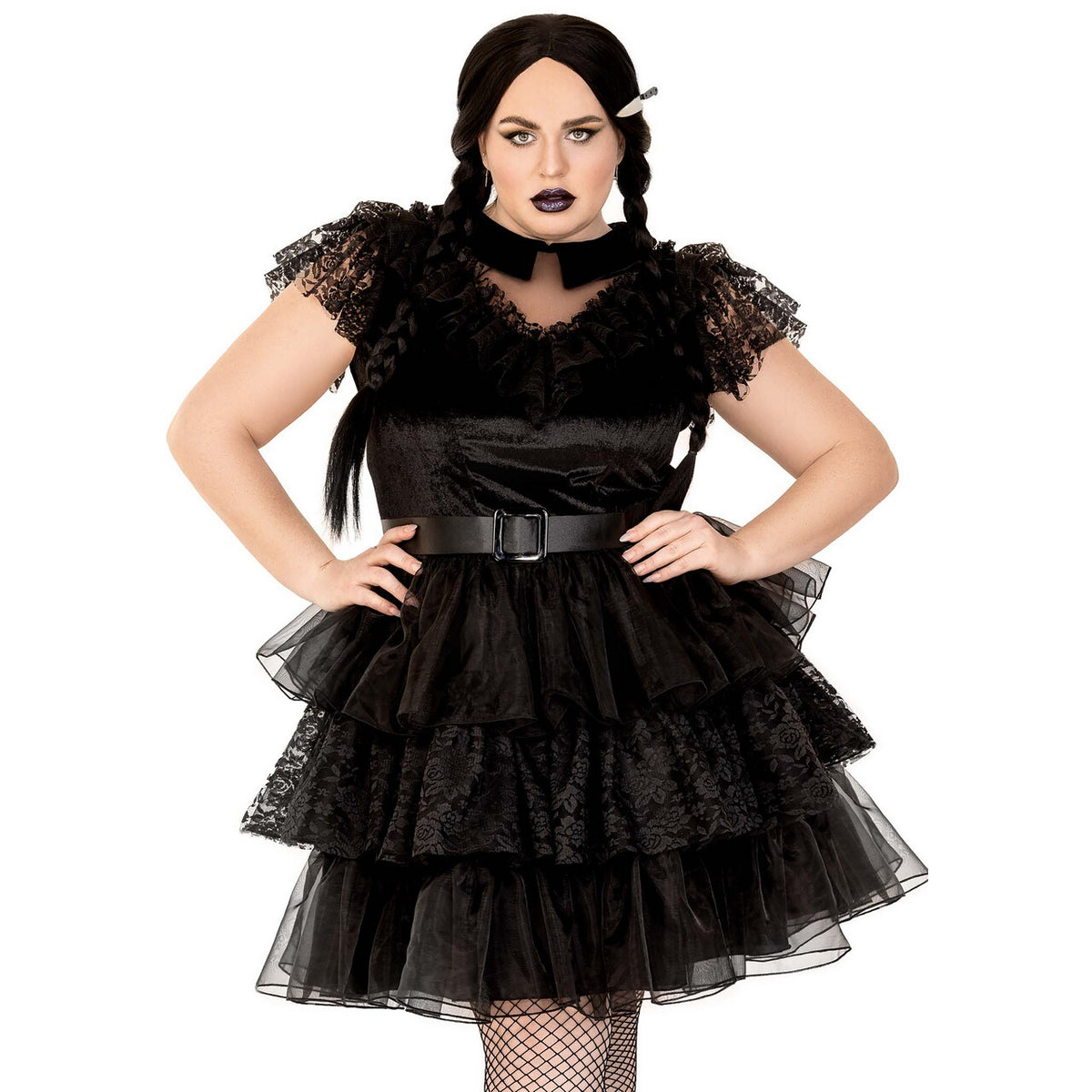 Op deze afbeelding zie je een Kostuums, van het merk Leg Avenue. School Rebel Friday Plus Size Vrouw Kostuum