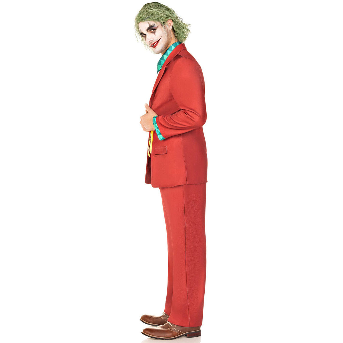 Op deze afbeelding zie je een Kostuums, van het merk Leg Avenue. Crazy Joker Man Kostuum