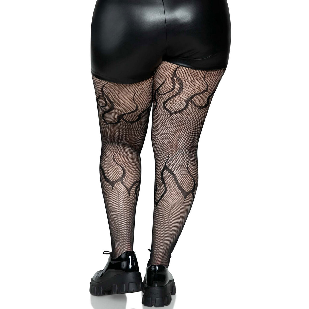 Op deze afbeelding zie je een Accessoires, van het merk Leg Avenue. Too Hot To Handle Flames Panty Plus Size