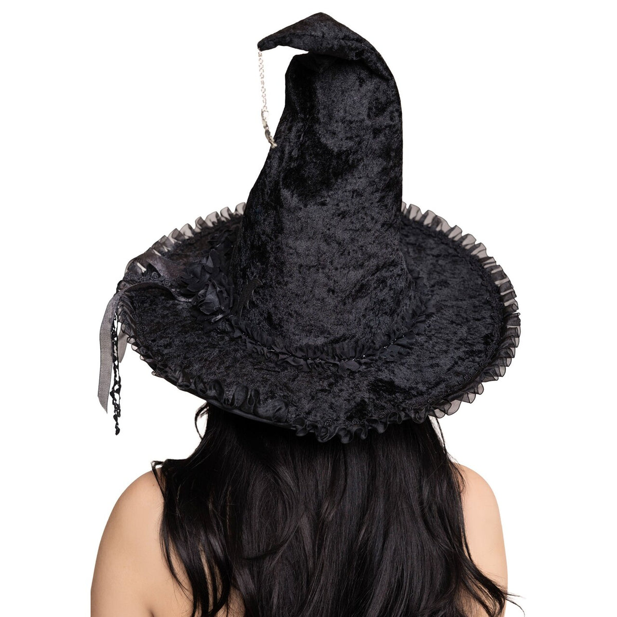 Op deze afbeelding zie je een Accessoires, van het merk Leg Avenue. Dark Lolita Velvet Witch Hat