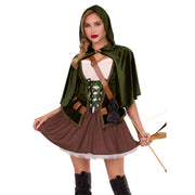 Op deze afbeelding zie je een Kostuums, van het merk Leg Avenue. Daring Lady Robin Hood Dress Vrouw