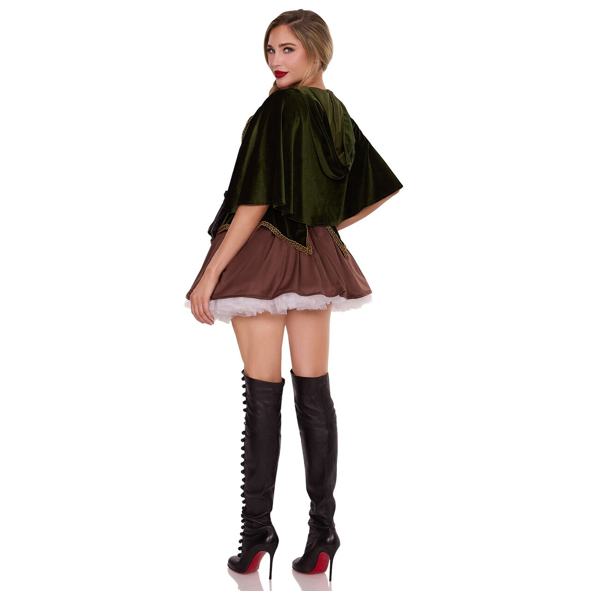 Op deze afbeelding zie je een Kostuums, van het merk Leg Avenue. Daring Lady Robin Hood Dress Vrouw