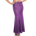 Jupe Sirène En Spandex Brillant Violet Femme