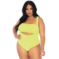 Top Jaune Avec Body Grande Taille Costume Femme