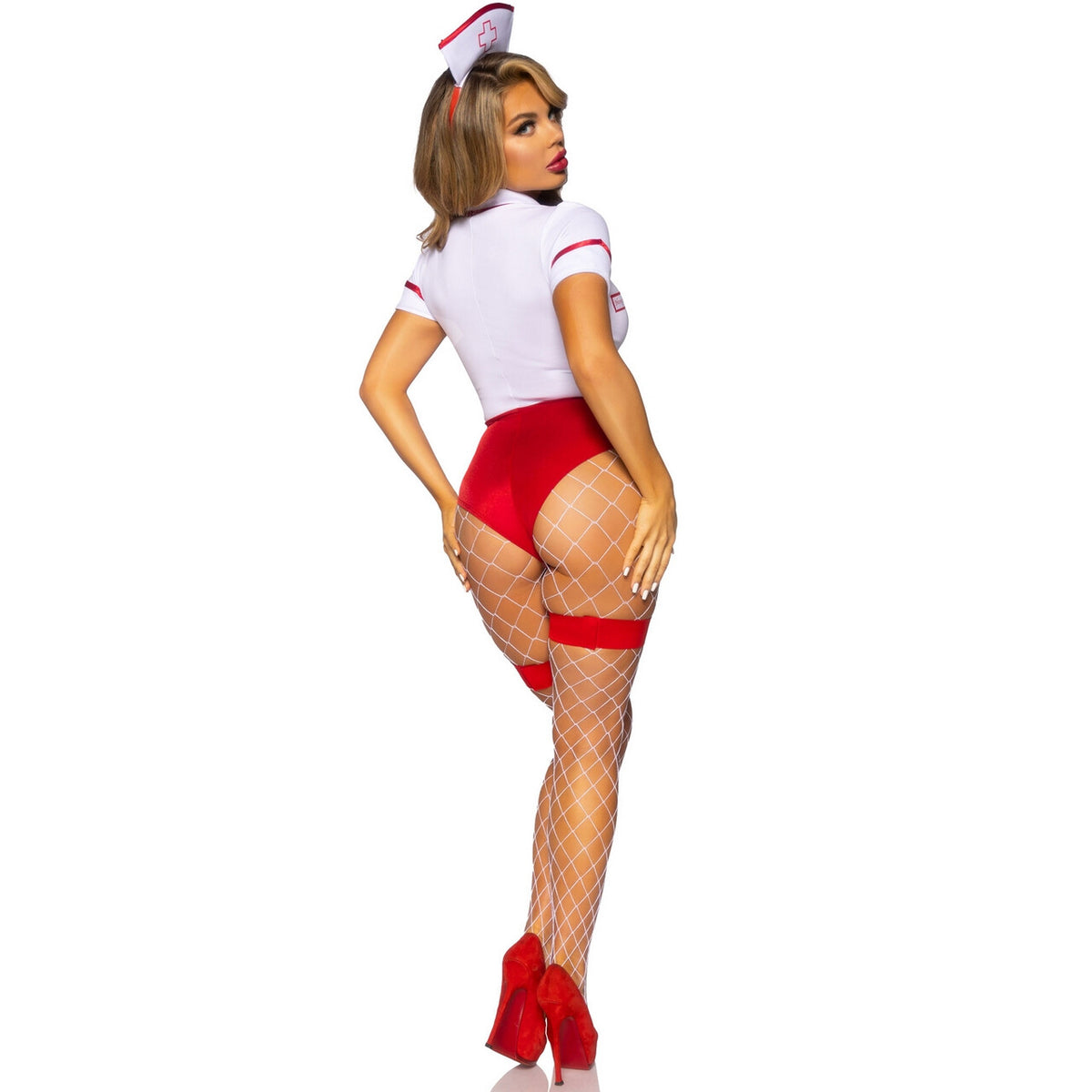 Op deze afbeelding zie je een Kostuums, van het merk Leg Avenue. Verpleegster Voelgoed Vrouw Kostuum