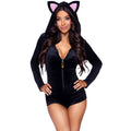Petit Chat Noir Douillet Costume Femme