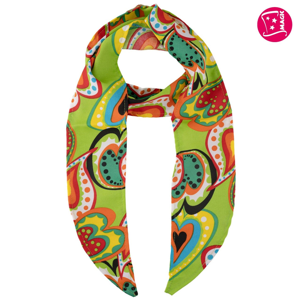 Op deze afbeelding zie je een Accessoires, van het merk Magic By Freddy's. Satijnen Sjaaltjes Hippie 6 Stuks