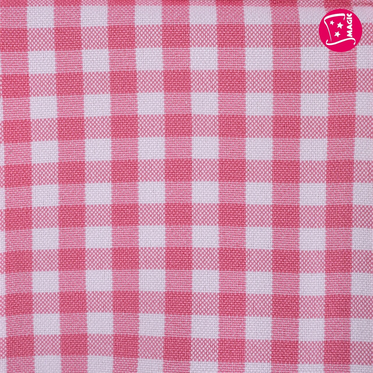 Op deze afbeelding zie je een Accessoires, van het merk Magic By Freddy's. Satijnen Sjaaltjes Roze Geblokt 6 Stuks