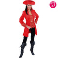 Chapeau Bicorne Mousquetaire Rouge