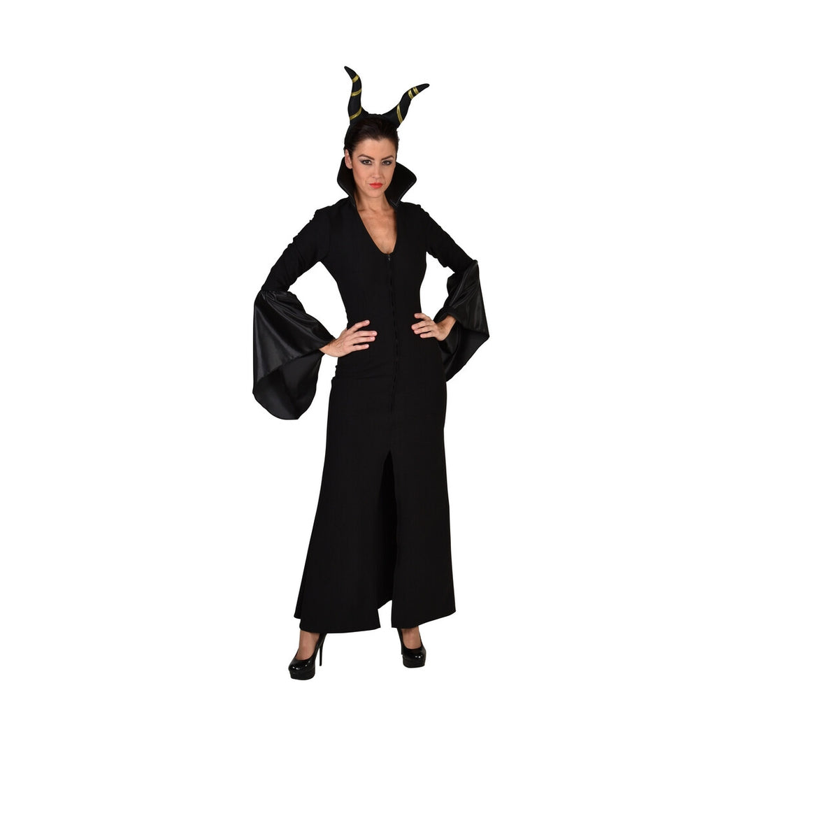 Op deze afbeelding zie je een Kostuums, van het merk Magic By Freddy's. Black Vampire Duchess Megan Vrouw Kostuum