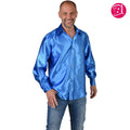 Chemise Satin Bleu