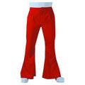 Pantalon Disco Rouge à Pattes Déléphant Costume