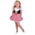 Dirndl Rouge Sans Alcool Pour Enfant Costume