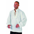 Chemise De Pirate Vaillant à Volants Ivoire