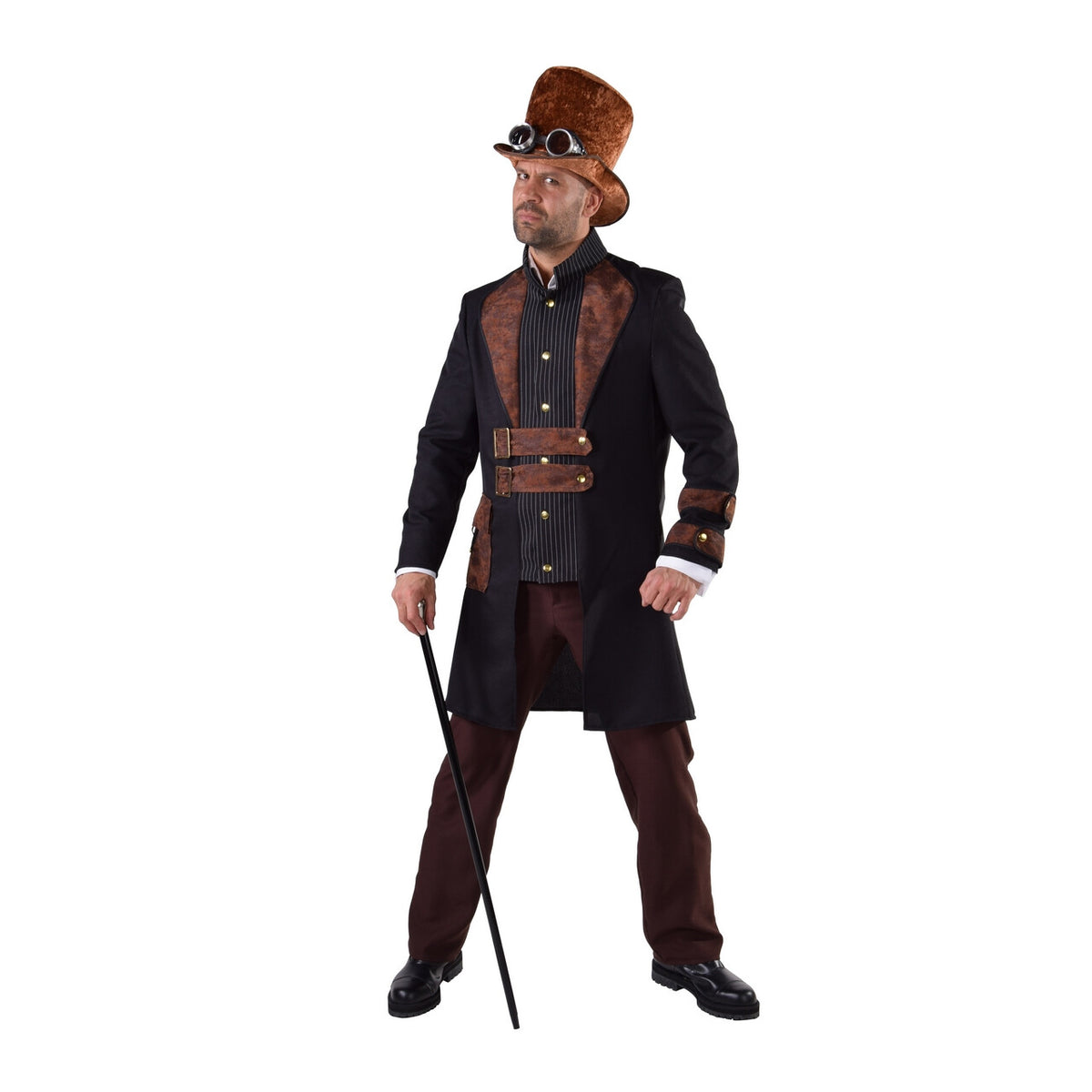 Op deze afbeelding zie je een Kostuums, van het merk Magic By Freddy's. Steampunk Science Fiction Stoomkracht Man Kostuum