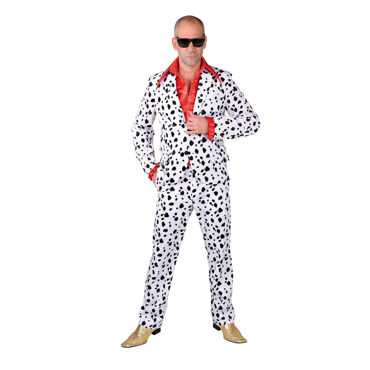 Op deze afbeelding zie je een Kostuums, van het merk Magic By Freddy's. Rijst Met Krenten Hond Dalmatier Man Kostuum