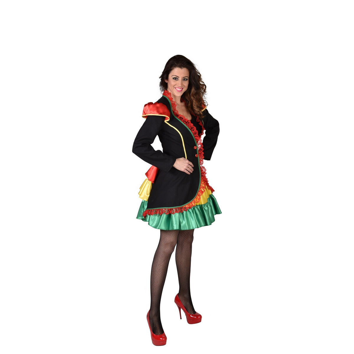 Op deze afbeelding zie je een Kostuums, van het merk Magic By Freddy's. Limburgs Carnaval Rio Brasil Jas Vrouw