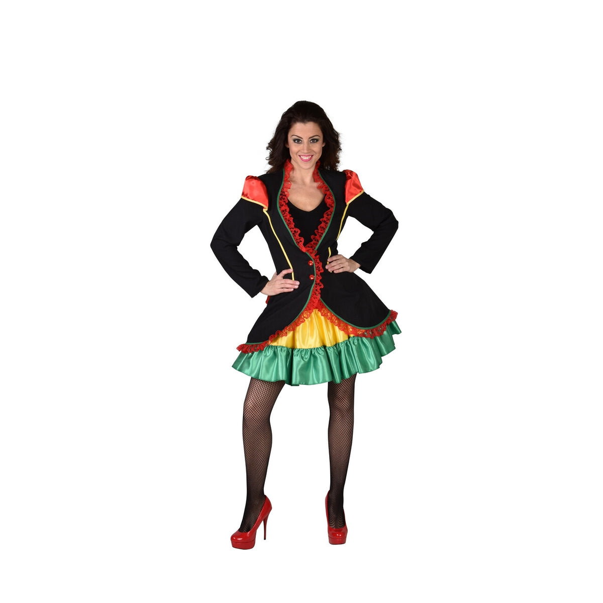 Op deze afbeelding zie je een Kostuums, van het merk Magic By Freddy's. Limburgs Carnaval Rio Brasil Jas Vrouw
