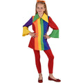 Blouse Joyeuse Arc-En-Ciel Style Années 70 Costume