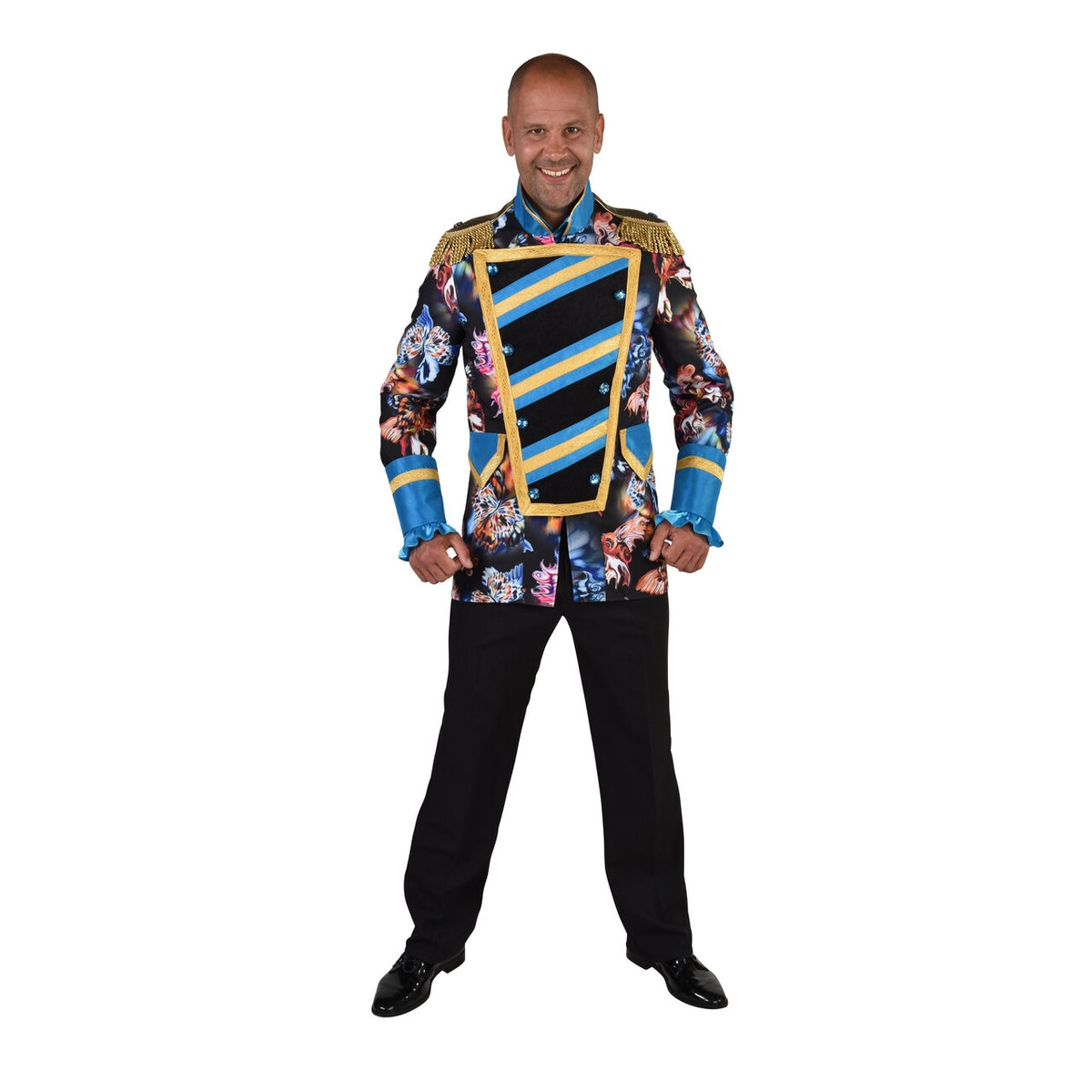 Op deze afbeelding zie je een Kostuums, van het merk Magic By Freddy's. Jas Honderd Fladderende Vlinders Man